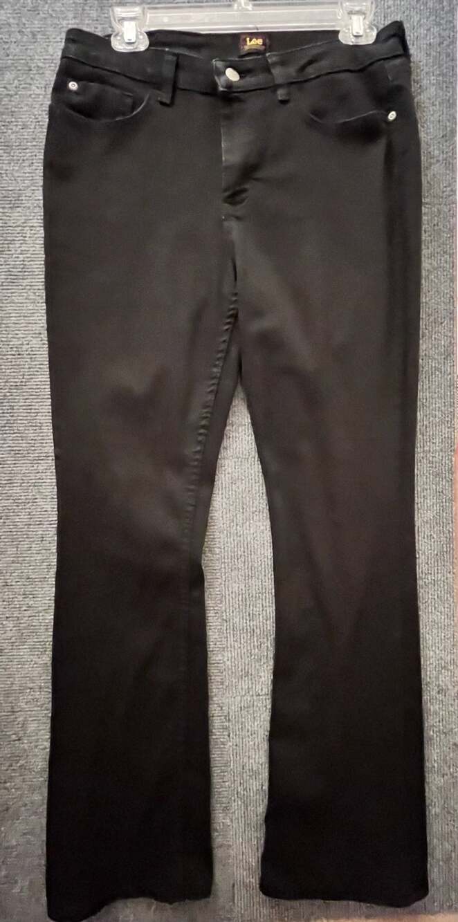 Lee Jeans Size 8M Black Bootcut Denim Pants